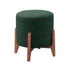 Puff Thor Luxo Material De Madeira Maciça Verde