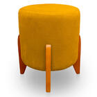 Puff Thor Luxo Para Sala E Quarto Suede - Jylcrom - Amarelo