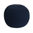 Puff Tricô - Petróleo