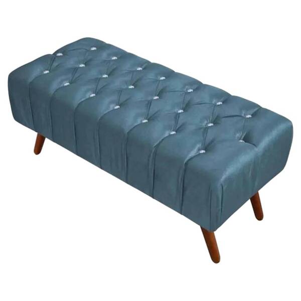 Puff Triton 100cm Corino Azul Glow Bnn Decor