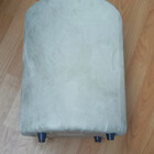 Puff Tubinho Veludo 35 Diametro  Bege