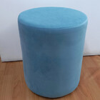 Puff Tubinho Veludo 35 Diametro  Tiffany