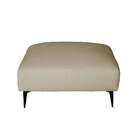 Puff Unne Linho Bege 85cm