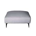 Puff Unne Linho Cinza 85cm