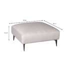 Puff Unne Linho Cru 85cm