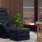 Puff Valeriana Azul Petróleo