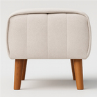 Puff Verso Bouclé Premium Exclusivo De Luxo Assento Extra Par