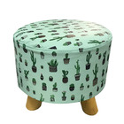 Puffinho Infantil Redondo Estampado Cacto D85 - D'rossi