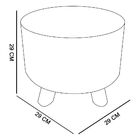 Puffinho Infantil Redondo Estampado Suede Pneu Carro Pés Chan