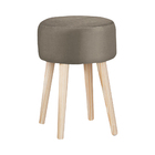 Puffs Decorativo Sala De Estar Pés Palito Iene Veludo Fendi -