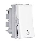 PULSADOR CAMPAINHA PLASTICO ABS BRANCO 250V 10A ILUS SIEMENS