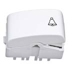 PULSADOR CAMPAINHA TERMOPLASTICO BRANCO POLAR 250V 10A PRIME LUNARE SCHNEIDER