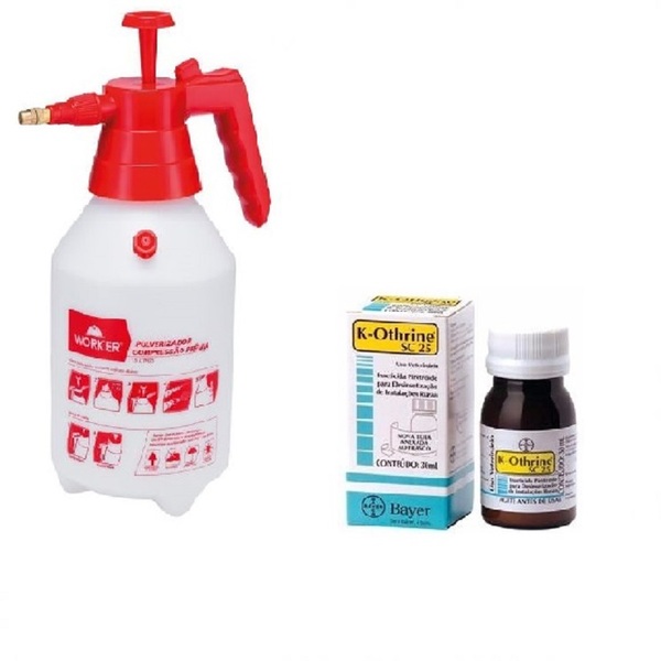 Pulverizador Compressão Previa 2,0l+ 3 Unid K-othrine Sc 25 3