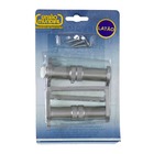 Punho para Janela Latão Cromado Acetinado 39x54x95mm União Mundial