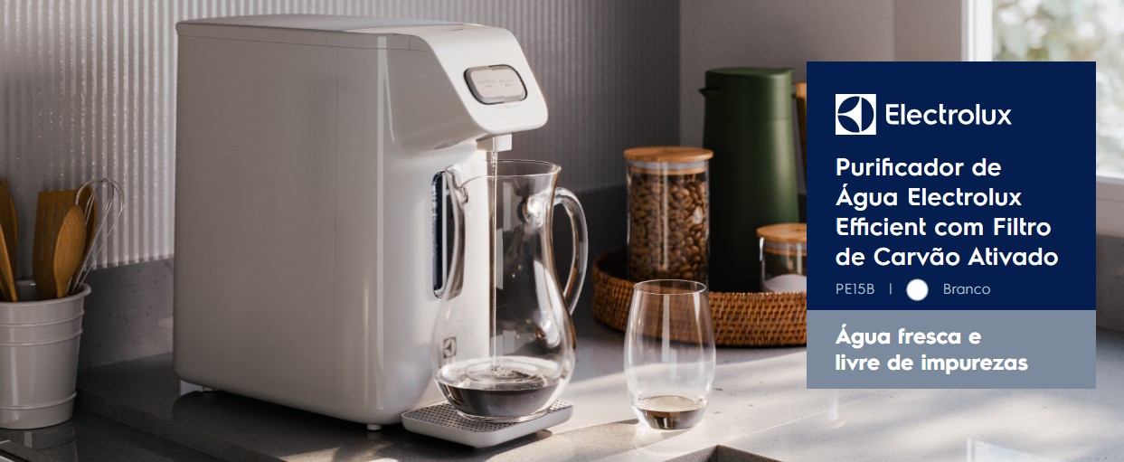Purificador de Água Electrolux Gelada Fria PE15B Branco