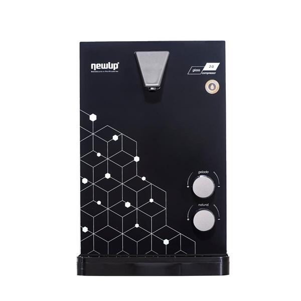 Purificador De Água Glass 110v Preto Compressor 2.0 New Up