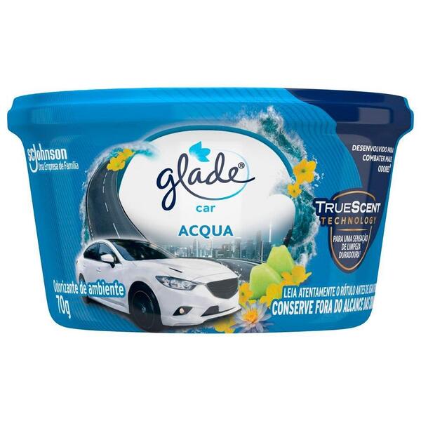 Purificador De Ar Glade Auto Gel Acqua 70g - Embalagem C/ 12