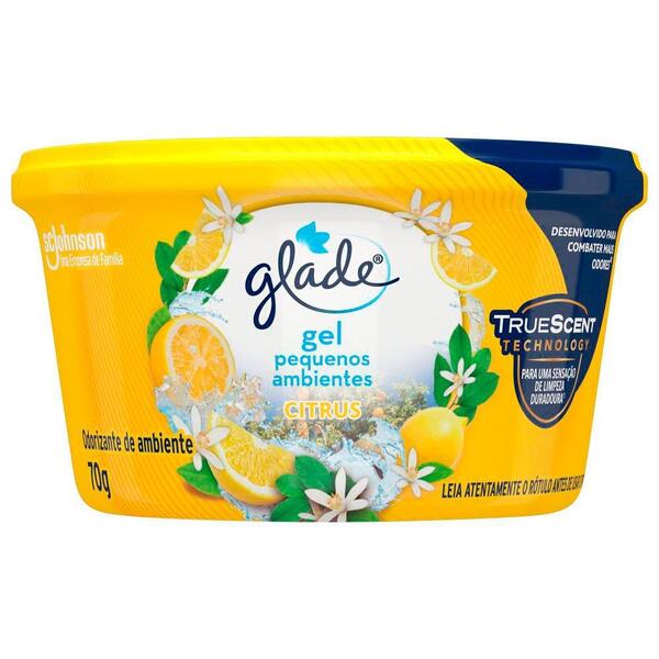 Purificador De Ar Glade Gel Citrus 70g Embalagem Com 12 Unida