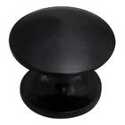 Pux Cogumelo 25mm Preto Acetinado