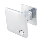 Pux Folha 25mm Crystal Cromo