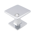 Pux Folha 25mm Crystal Cromo