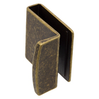 Pux Vidro 4-8mm 35x35mm Ouro Antique Opaco