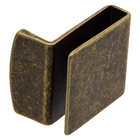 Pux Vidro 4-8mm 35x35mm Ouro Antique Opaco