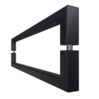 Puxador 120cm Preto Fosco U Porta Madeira Vidro Metálica Pivo