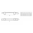 Puxador 189 160mm Cromado Fosco Com Verniz - Gecele