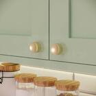 Puxador 194 Yuma Ponto Dourado Para Móveis Armários E Gavetas