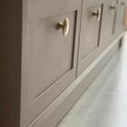 Puxador 200 Tucson Ponto Dourado Para Móveis Armários E Gave