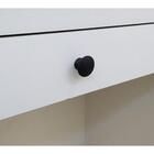 Puxador 201 Tucson Ponto Preto Fosco Para Móveis Armários E