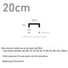 Puxador 20cm Preto Fosco U Porta Madeira Vidro Metálica Pivot