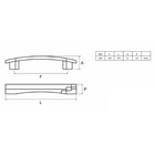 Puxador 262 128mm Cromado Fosco - Gecele