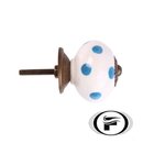 Puxador 3075 Sobrepor Ceramica Azul Venus Victrix Unico