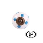 Puxador 3075 Sobrepor Ceramica Azul Venus Victrix Unico