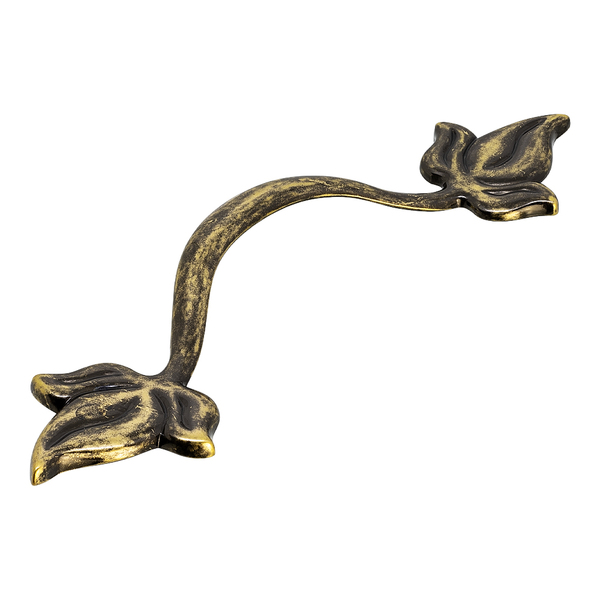 Puxador 334 Tulle Ouro Velho Tamboreado - Ovt 118mm