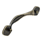 Puxador 347 Arizona Ouro Velho Tamboreado - Ovt 96mm