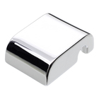 Puxador 4586 Linien 192mm Cromo - Crb / Couro Marrom Costurad