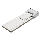 Puxador 4592 Bonn Pt Cromo - Crb / Couro Branco Costurada Cj