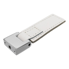 Puxador 4592 Bonn Pt Cromo - Crb / Couro Branco Costurada Cj