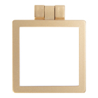 Puxador 592 Jalapa Quad Dourado - Pdour1 - 16mm Cj