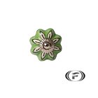 Puxador 79013 Sobrepor Ceramica Verde Folha Venus Victrix Uni