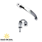 Puxador + Trinco Porta Camarão Cromado Ursich