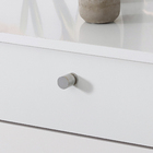 Puxador para Móveis Sobrepor Alumínio Cromado Acetinado 6 peças