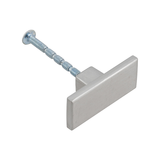 Puxador para Móveis Sobrepor Zamac 45mm Cromado Acetinado 1 peça