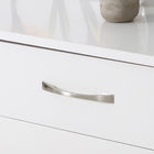 Puxador para Móveis Sobrepor Zamac 96mm Cromado Acetinado 1 peça