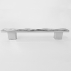 Puxador  Para Moveis Plástico Cromado 20,7 Cm - 4 Pç