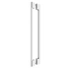 Puxador Aço Inox Para Porta Orfeu 60cm Prata Alto Brilho Duplo