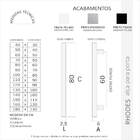 Puxador Aço Inox Para Portas Rhodes 80cm Preto Acetinado